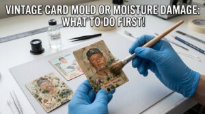 Vintage Card Mold or Moisture Damage: What to Do First!