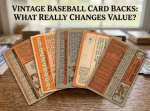 Vintage Baseball Card Backs What Really Changes Value