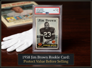 1958 Jim Brown Rookie Card Protect Value Before Selling