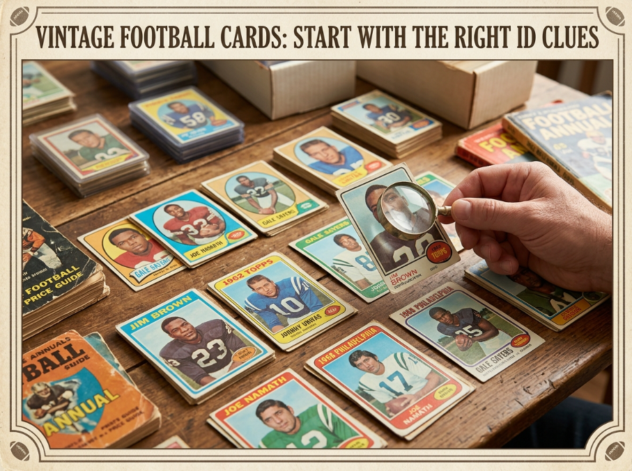 Vintage Football Cards: Start With the Right ID Clues