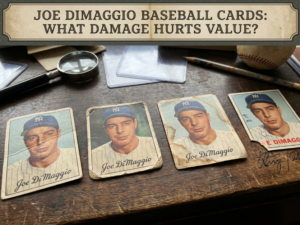 Joe DiMaggio Baseball Cards: What Damage Hurts Value?