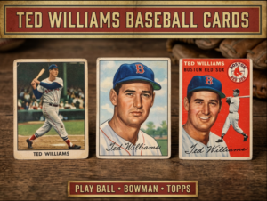 Ted Williams Baseball Cards: Play Ball, Bowman & Topps